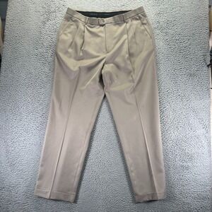 Perry Ellis Portfolio Flex Pant Mens 38x32 Brown Polyester Dress Straight Formal